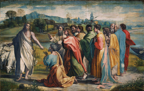 Christs Charge To St. Peter (Rafael) - Reprodução com Qualidade Museu