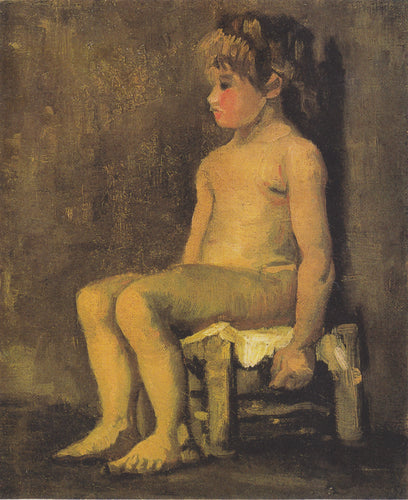 Ato de uma menina sentada (Vincent Van Gogh) - Reprodução com Qualidade Museu