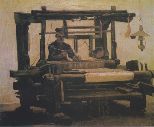 Weaver At The Loom (Vincent Van Gogh) - Reprodução com Qualidade Museu