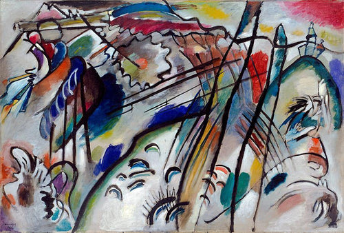 Improvisação 28 - Segunda Versão (Wassily Kandinsky) - Reprodução com Qualidade Museu