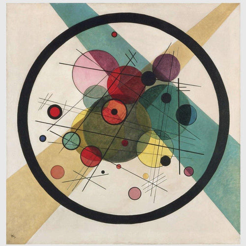 Círculos em um Círculo (Wassily Kandinsky) - Reprodução com Qualidade Museu