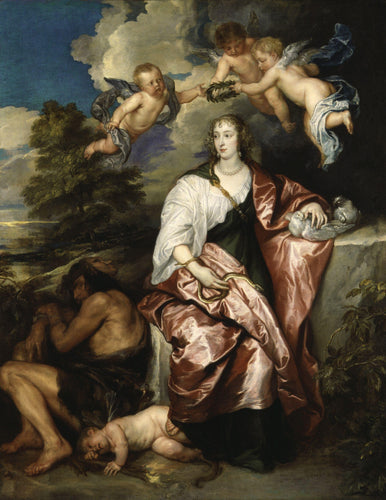 Retrato de Venetia, Lady Digby (Anthony van Dyck) - Reprodução com Qualidade Museu