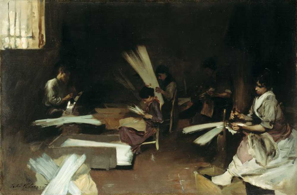 Trabalhadores de vidro venezianos (John Singer Sargent) - Reprodução com Qualidade Museu