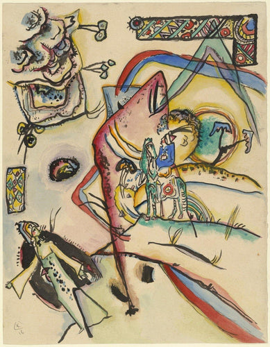 Reiter - O Cavaleiro (Wassily Kandinsky) - Reprodução com Qualidade Museu