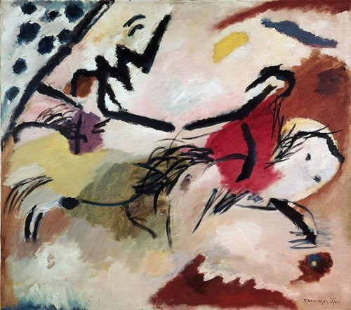 Improvisação nº 20 (Wassily Kandinsky) - Reprodução com Qualidade Museu