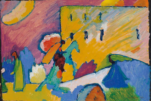 Estudo para improvisação 3 (Wassily Kandinsky) - Reprodução com Qualidade Museu