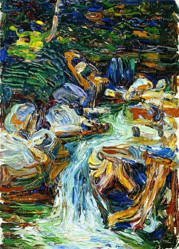 Kochel - Cachoeira II (Wassily Kandinsky) - Reprodução com Qualidade Museu