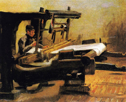 Weaver At The Loom (Vincent Van Gogh) - Reprodução com Qualidade Museu