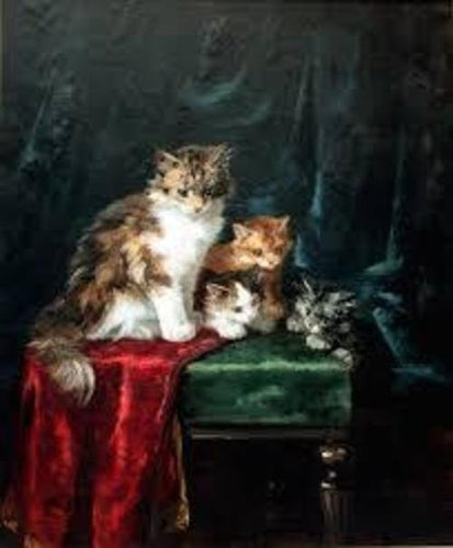Retrato de uma família de gatos - Replicarte