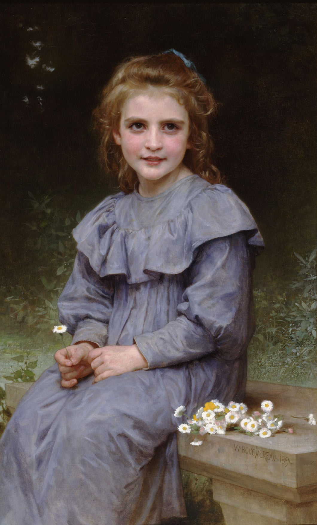 Margaridas (William-Adolphe Bouguereau) - Reprodução com Qualidade Museu