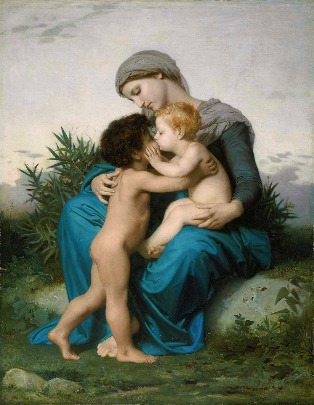 Amor fraterno (William-Adolphe Bouguereau) - Reprodução com Qualidade Museu