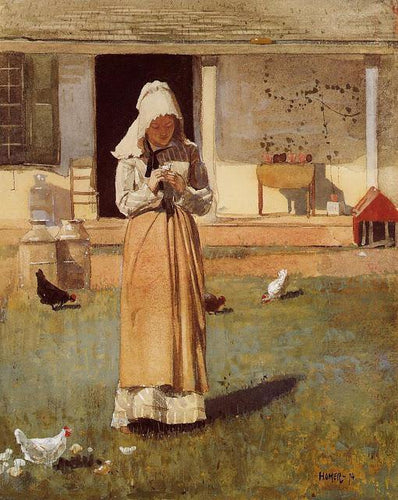 A galinha doente (Winslow Homer) - Reprodução com Qualidade Museu