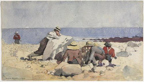 A Clam Bake (Winslow Homer) - Reprodução com Qualidade Museu