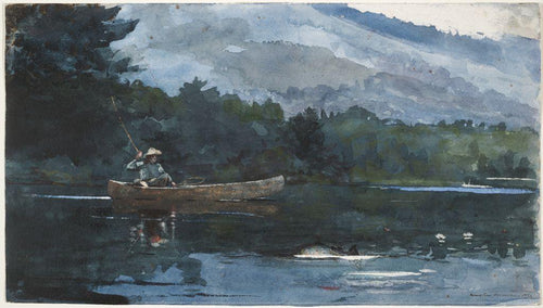 Lago Adirondack (Winslow Homer) - Reprodução com Qualidade Museu