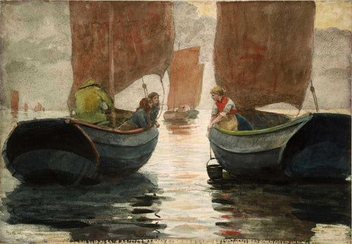 Um arrebatamento (Winslow Homer) - Reprodução com Qualidade Museu