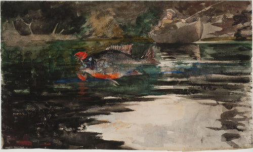 Uma captura inesperada (Winslow Homer) - Reprodução com Qualidade Museu