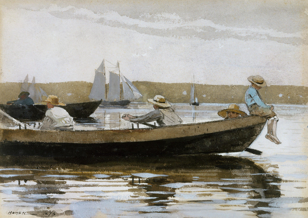 Boys In A Dory (Winslow Homer) - Reprodução com Qualidade Museu