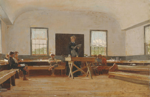 Escola rural (Winslow Homer) - Reprodução com Qualidade Museu