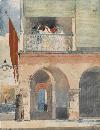 Alfândega, Santiago De Cuba (Winslow Homer) - Reprodução com Qualidade Museu