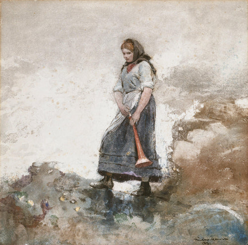 Filha da Guarda Costeira (Winslow Homer) - Reprodução com Qualidade Museu