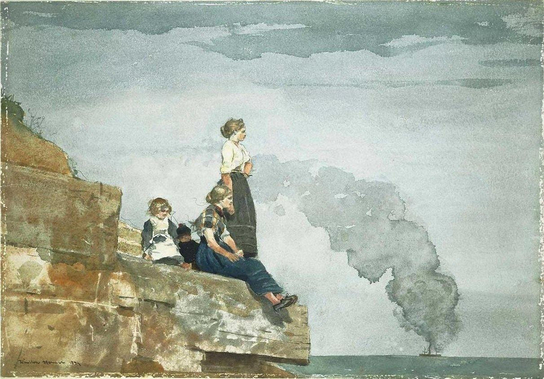 Família de pescadores (Winslow Homer) - Reprodução com Qualidade Museu