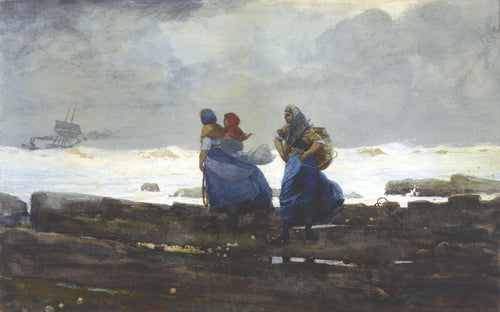 Pescadoras (Winslow Homer) - Reprodução com Qualidade Museu