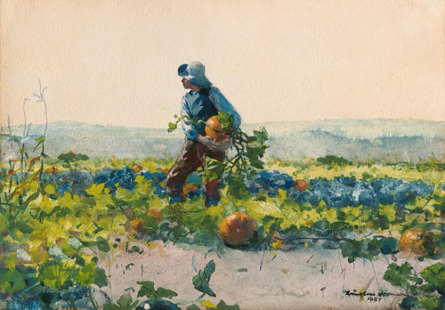 Para o menino fazendeiro (Winslow Homer) - Reprodução com Qualidade Museu