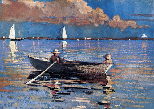 Cloucester Harbor (Winslow Homer) - Reprodução com Qualidade Museu