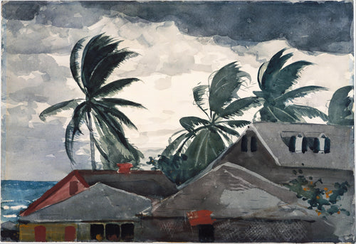Furacão, Bahamas (Winslow Homer) - Reprodução com Qualidade Museu