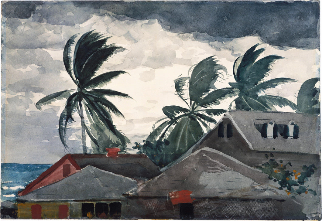 Furacão, Bahamas (Winslow Homer) - Reprodução com Qualidade Museu