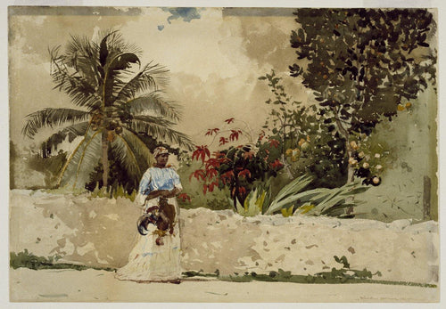 A caminho do mercado, Bahamas (Winslow Homer) - Reprodução com Qualidade Museu
