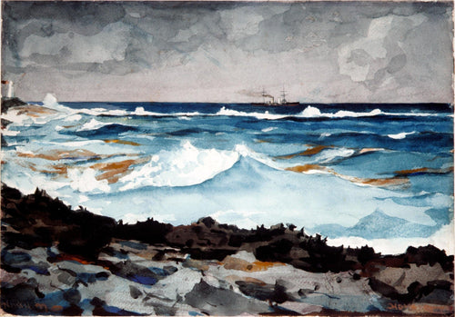 Shore And Surf (Winslow Homer) - Reprodução com Qualidade Museu