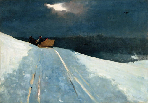 Passeio de trenó (Winslow Homer) - Reprodução com Qualidade Museu