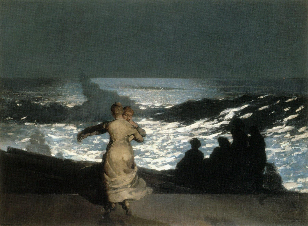 Uma noite de verão (Winslow Homer) - Reprodução com Qualidade Museu