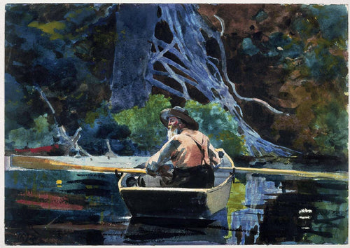 O Guia Adirondack (Winslow Homer) - Reprodução com Qualidade Museu