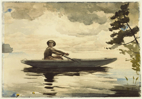 O barqueiro (Winslow Homer) - Reprodução com Qualidade Museu