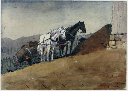 Hilltop Barn (Winslow Homer) - Reprodução com Qualidade Museu