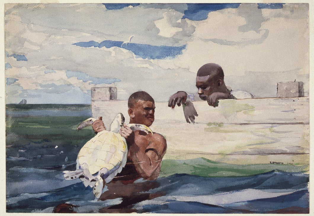 The Turtle Pond (Winslow Homer) - Reprodução com Qualidade Museu