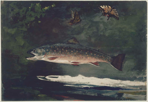 Quebra de truta (Winslow Homer) - Reprodução com Qualidade Museu