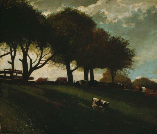Crepúsculo em Leeds, Nova York (Winslow Homer) - Reprodução com Qualidade Museu