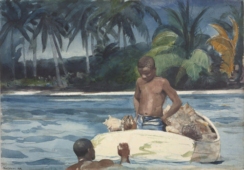 West India Divers (Winslow Homer) - Reprodução com Qualidade Museu