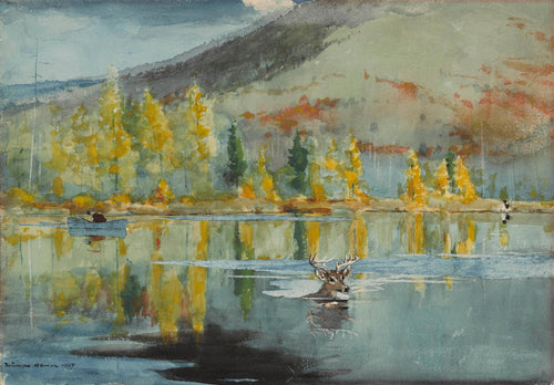 Um dia de outubro (Winslow Homer) - Reprodução com Qualidade Museu