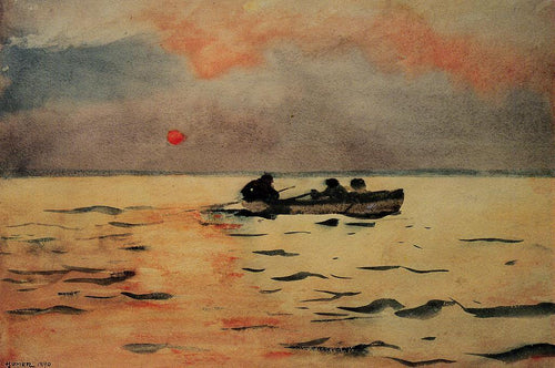 Remo para casa (Winslow Homer) - Reprodução com Qualidade Museu