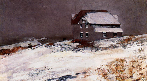 Inverno, Prouts Neck, Maine (Winslow Homer) - Reprodução com Qualidade Museu