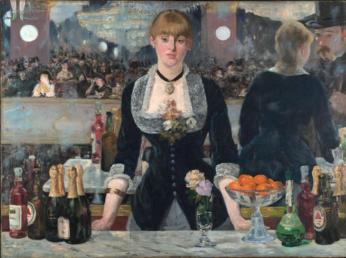 Um bar no Folies Bergere (Edouard Manet) - Reprodução com Qualidade Museu