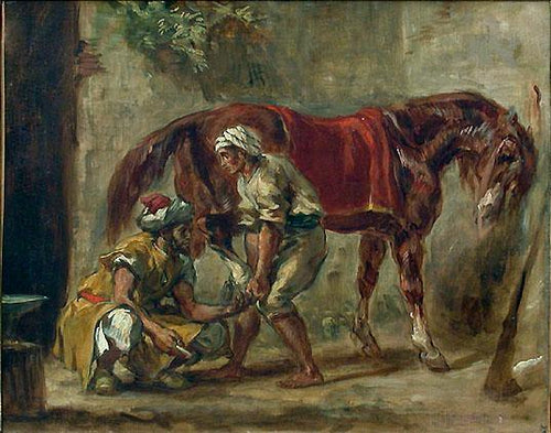 Um ferreiro (Eugene Delacroix) - Reprodução com Qualidade Museu