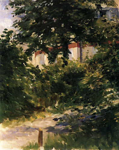 Um canto do jardim em Rueil (Edouard Manet) - Reprodução com Qualidade Museu