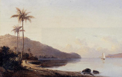 A Creek em Saint Thomas Antilhas (Camille Pissarro) - Reprodução com Qualidade Museu