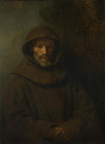 Um frade franciscano (Rembrandt) - Reprodução com Qualidade Museu