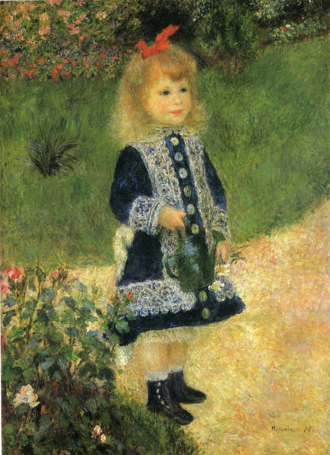 Menina com um regador (Pierre-Auguste Renoir) - Reprodução com Qualidade Museu